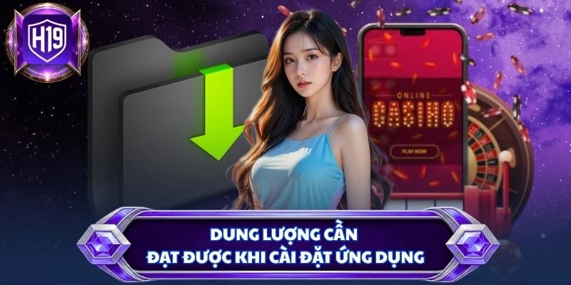 Dung lượng cần đạt được khi cài đặt ứng dụng