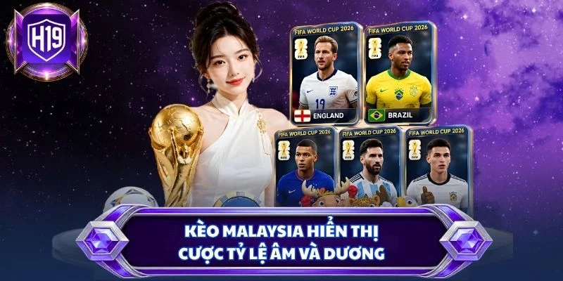 Kèo Malaysia hiển thị cược tỷ lệ âm và dương